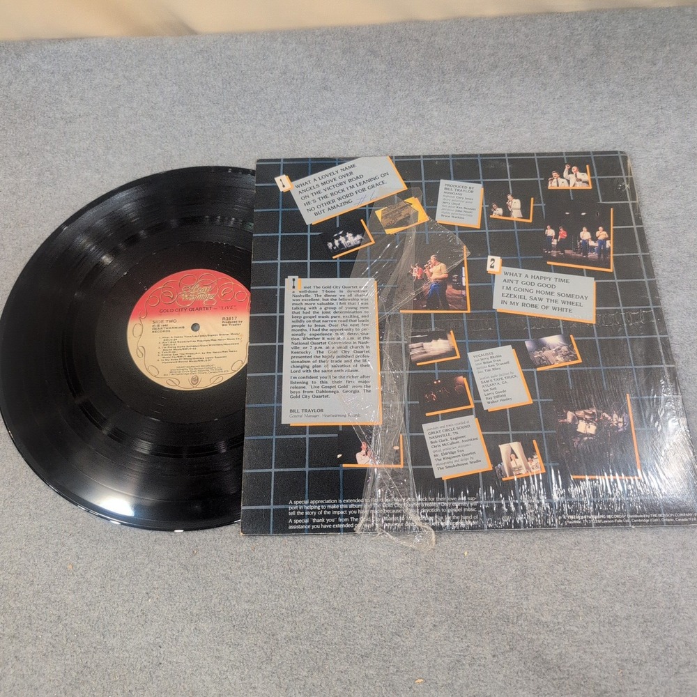 The Gold City Quartet Live Vinyl LP Heart Warming Records R3817 Southern Gospel - Picture 2 of 2